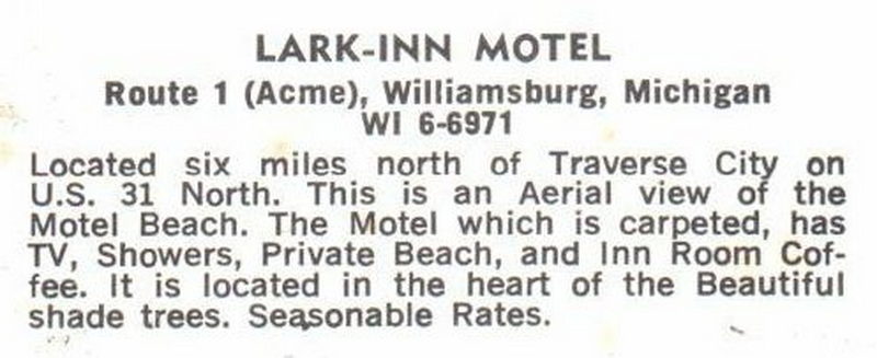 Lark-Inn Motel - Vintage Postcard
